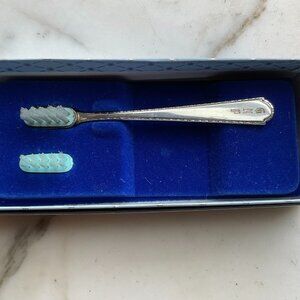 Sterling Silver Keepsake Child Tootbrush WEB engraved New w replacement brush